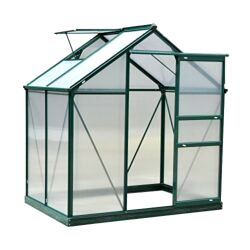 best polycarbonate greenhouses Outsunny Clear Polycarbonate Greenhouse (6x4)