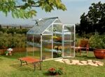 best polycarbonate greenhouses Palram Mythos Silver Greenhouse (6x4)