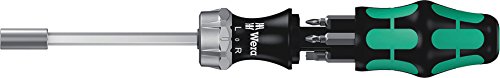 best ratchet screwdrivers Wera Kraftform Kompakt 27 RA Ratcheting Screwdriver & 7 Bits, PH/PZ/SL