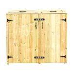 best wheelie bin storage solutions Combi 1 Wheelie Bin & 2 Recycling Box Wooden Store Storage Chest