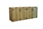 best wheelie bin storage solutions Quad 240L Wheelie Bin Wooden Store Storage Chest
