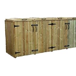 best wheelie bin storage solutions Quad 240L Wheelie Bin Wooden Store Storage Chest