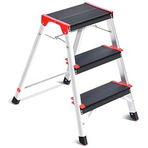 Kingrack Aluminium Three Step Folding Ladder