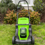 greenworks cordless lawn mower review front