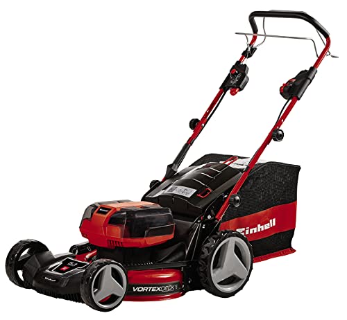 the best lawn mowers for large gardens Einhell GE CM Li Power X Change Dual Cordless Lawn Mower