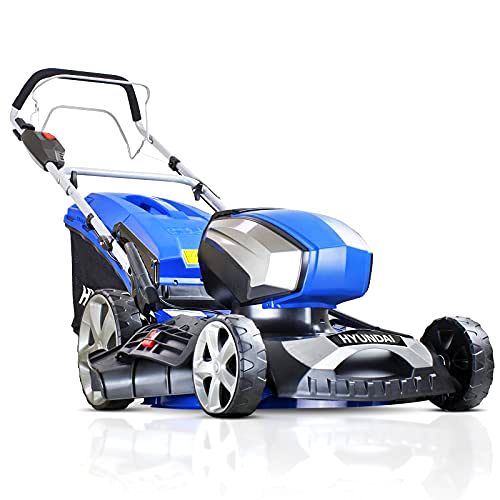 the best lawn mowers for large gardens Hyundai Cordless 80v Lithium Ion Battery Self Propelled Lawnmower