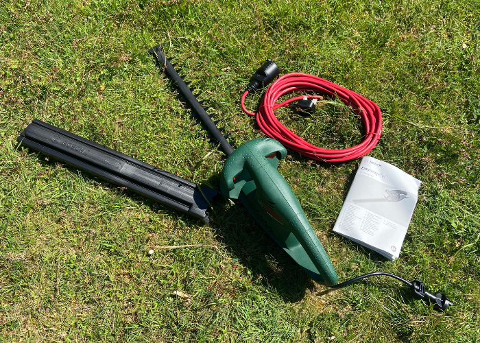 Bosch Electric Hedge Cutter EasyHedgeCut 45 Review parts