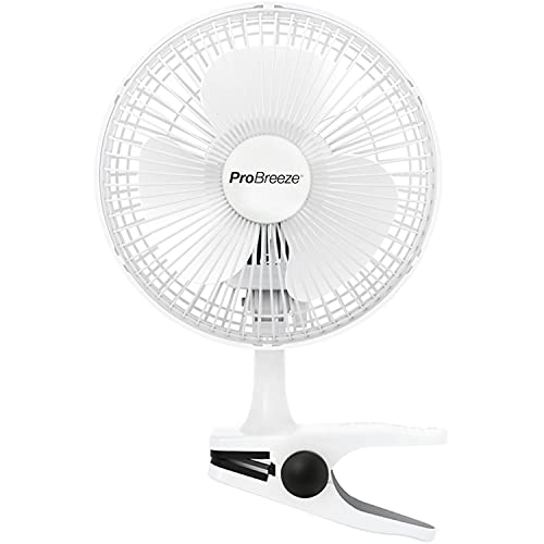 best quiet fan Pro Breeze Professional 6” Mini Clip Fan 