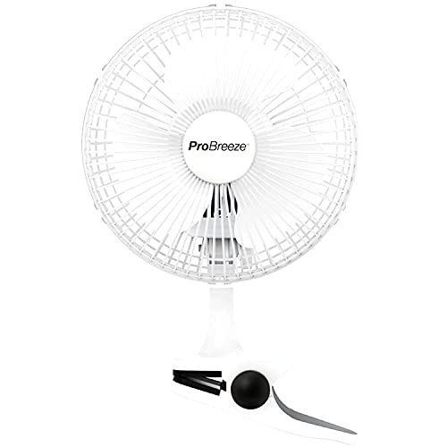 best quiet fan Pro Breeze Professional 6” Mini Clip Fan 