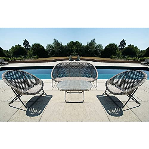 best rattan furniture Dawsons Living Faux Rattan Sofa Set