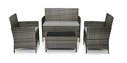 best rattan furniture EVRE Rattan Garden Furniture Set