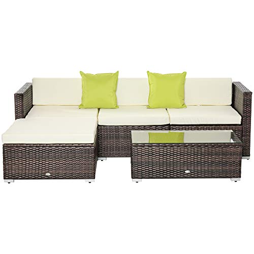 best rattan furniture Outsunny Rattan Garden Furniture Set