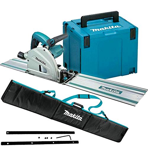 best plunge saw Makita SP6000J1 165 mm Plunge Saw with Guide Rail, Makpac Case, and Rail Bag