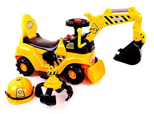 best-ride-on-toys-for-kids Ricco® 2-in-1 Kids Digger Excavator