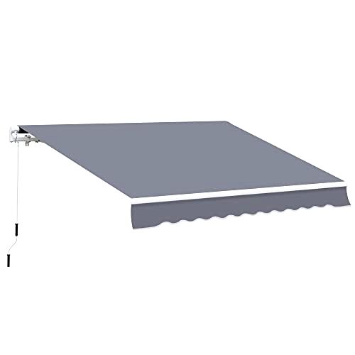 best garden awning Outsunny 4m x 3(m) Garden Patio Manual Awning