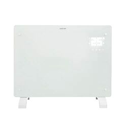 best-wall-mounted-electric-panel-heaters Devola Wifi Enabled Smart Electric Glass Panel Heater
