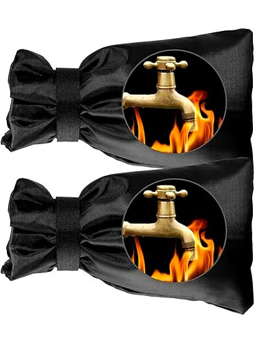deal 2pcs Black Outside Tap Covers for Winter, Large Outdoor