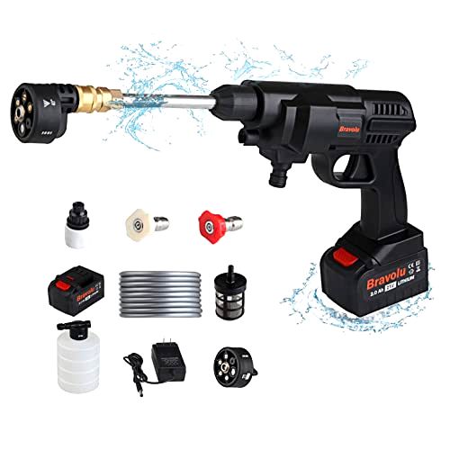 deal Cordless Pressure Washer, Bravolu Max 430 PSI Portable