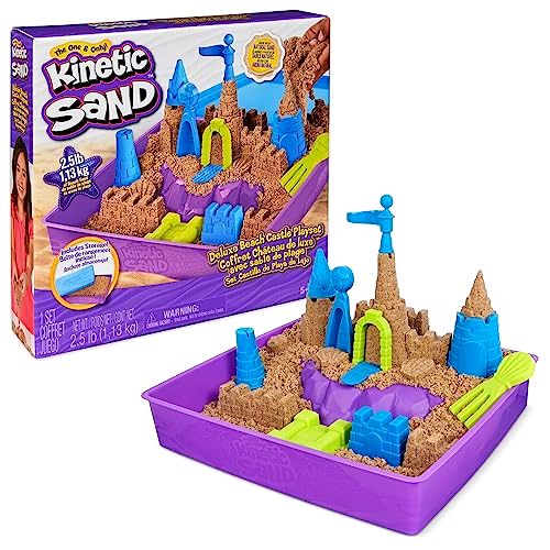 deal Kinetic Sand, Deluxe Beach Castle Playset with 1.13kg