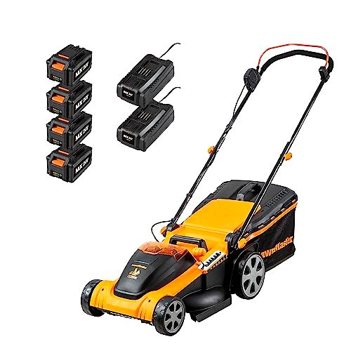deal LawnMaster 48V 41cm Cordless Lawnmower with Spare MX