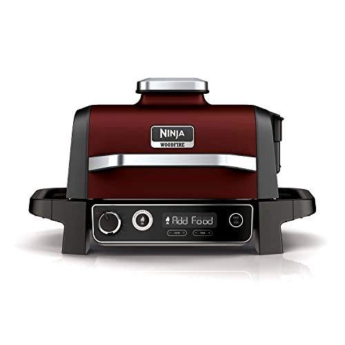 deal Ninja Woodfire Electric Outdoor BBQ Grill, Smoker and