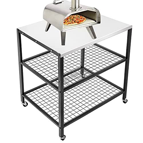 deal Outdoor Pizza Oven Stand Grill Cart Table Pizza Oven