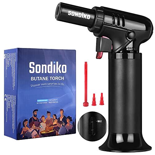 deal Sondiko Kitchen Blow Torch with Fuel Gauge S907,