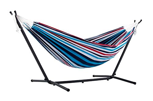 deal Vivere, Denim Double Cotton Hammock with Space-Saving