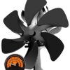best wood burning stove fan AhmyLion 6 Blade Wood Stove Fan