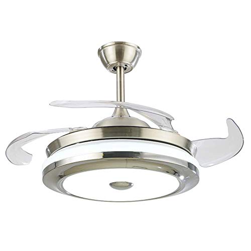 best ceiling fans for conservatories Moerun Modern Ceiling Retractable Blade Fan with Light