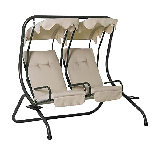 best garden swing seat Outsunny Garden 2 Seater Swing Chair