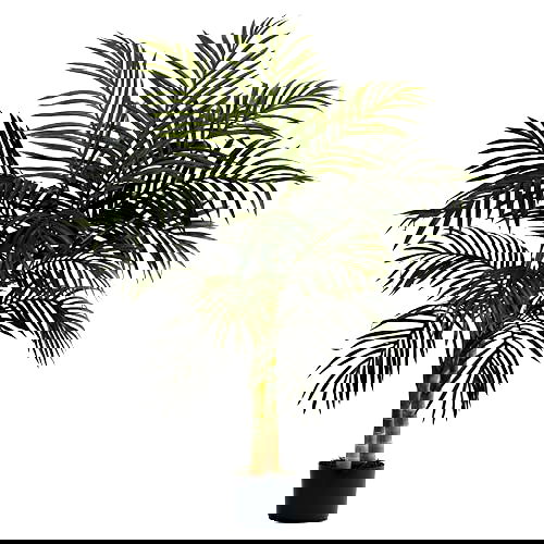 best faux plants for your front porch Golden Cane Artificial Palm Tree