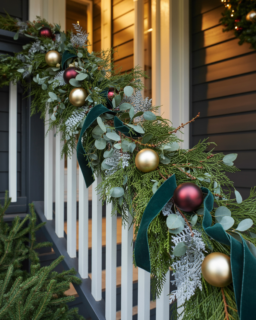 15 Classy Outdoor Christmas Porch Decorating Ideas | DIY Garden