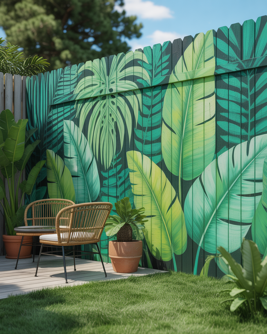 10 Cheerful Garden Outdoor Wall Mural Ideas That Instantly Transform ...