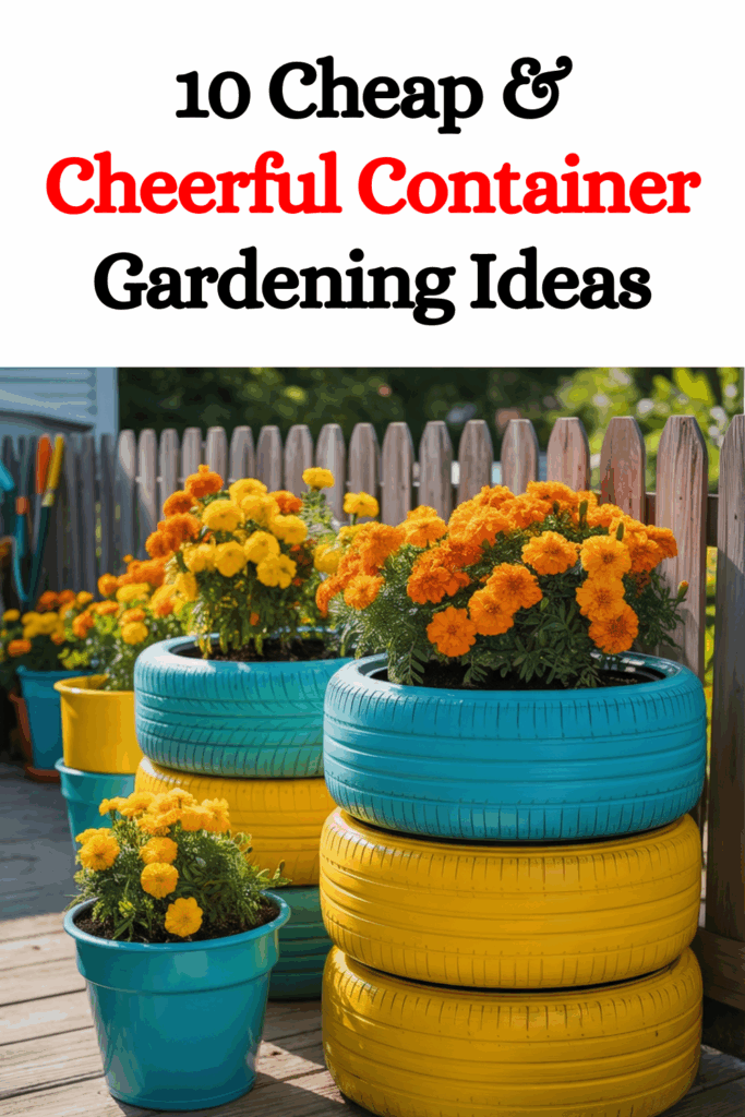 10 Cheap & Cheerful Container Gardening Ideas for a Stunning Small Space Garden