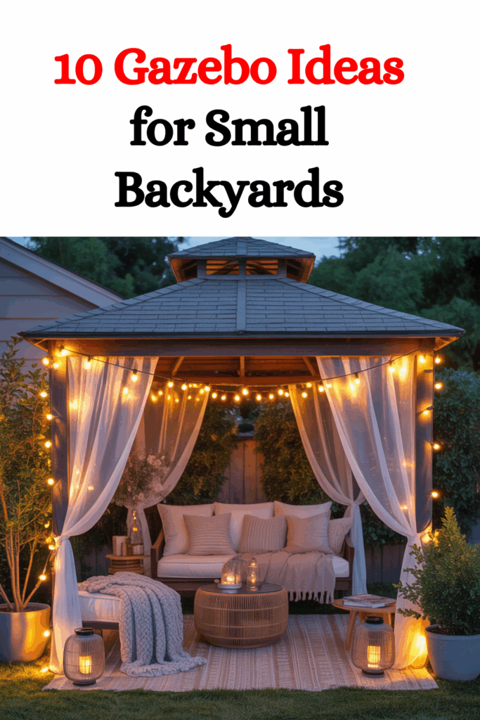 10 Gazebo Ideas for Small Garden That Create a Cozy Garden Oasis