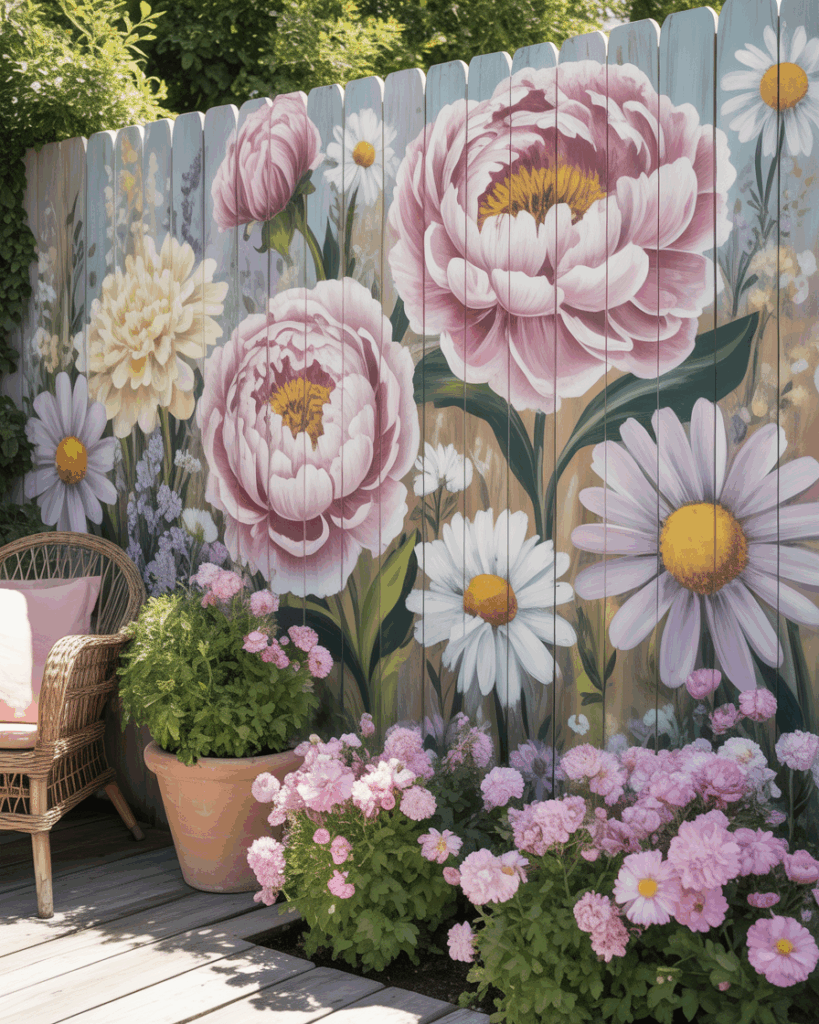 10 Cheerful Garden Outdoor Wall Mural Ideas That Instantly Transform ...