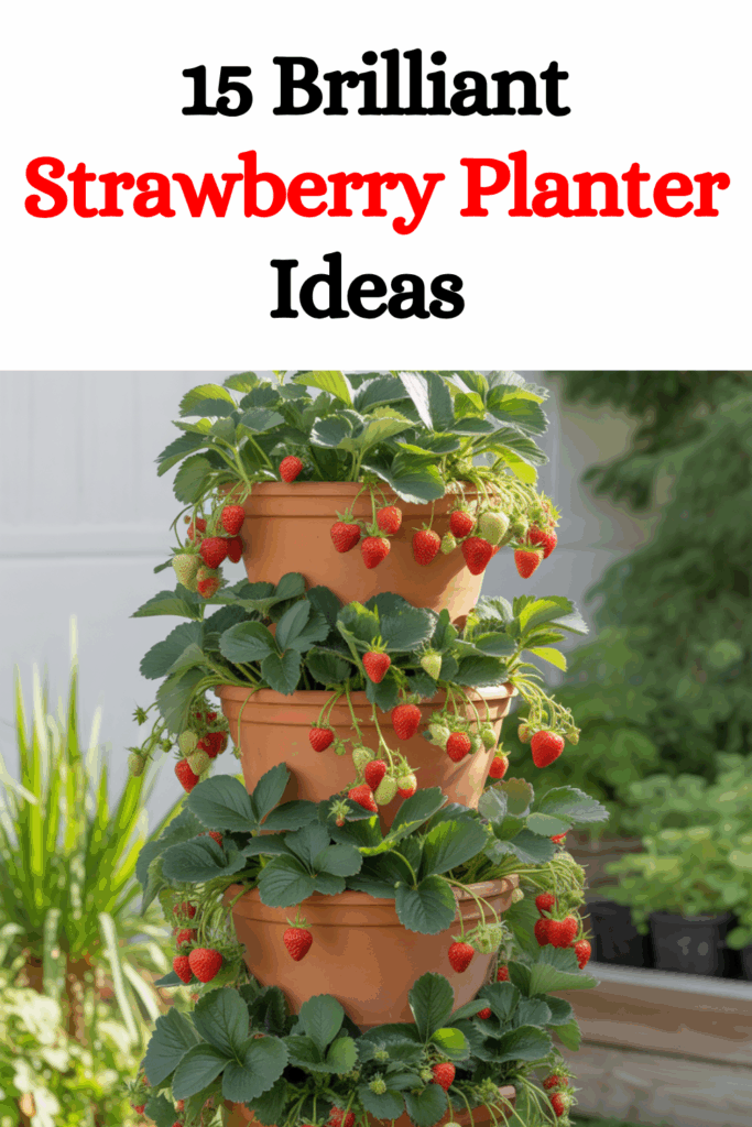15 Brilliant Strawberry Planter Ideas Using DIY and Upcycled Garden Containers