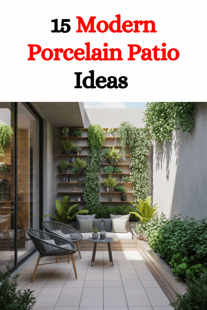 15 Modern Porcelain Patio Ideas for a Clean, Contemporary Outdoor Makeover