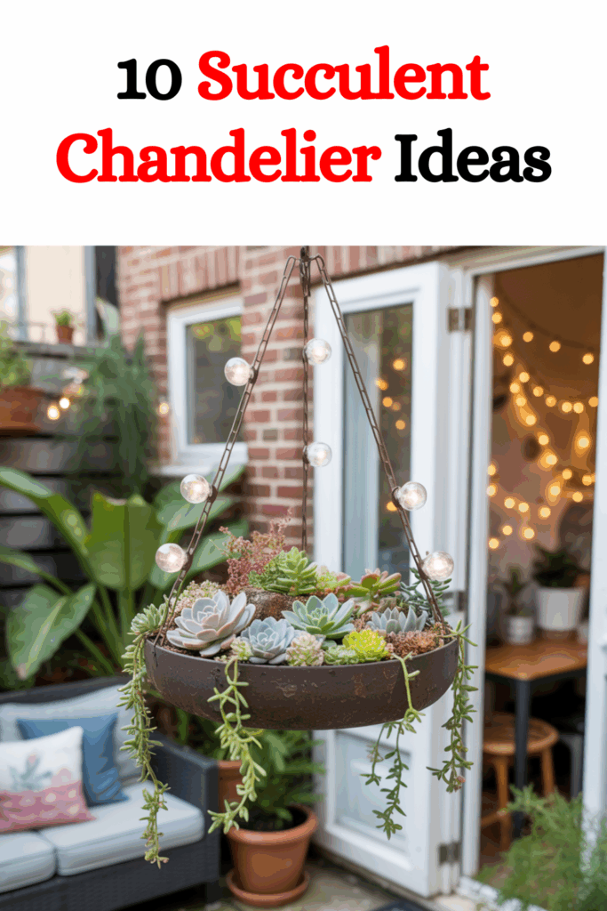 10 Succulent Chandelier Ideas That Will Instantly Transform Your Garden Space