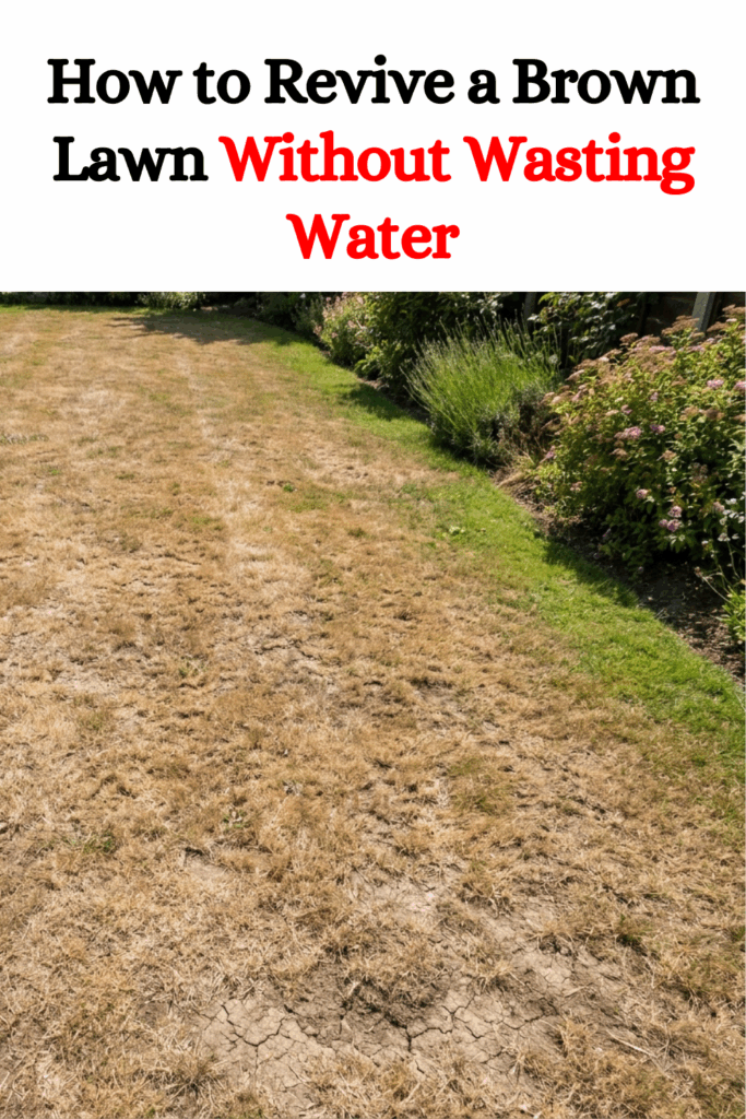 How to Revive a Brown Lawn Without Wasting Water